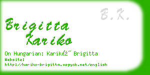 brigitta kariko business card
